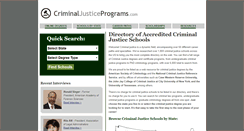 Desktop Screenshot of criminaljusticeprograms.com