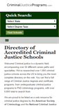Mobile Screenshot of criminaljusticeprograms.com